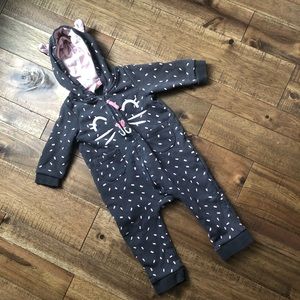 • 2/$10 H&M Baby Cat Romper •